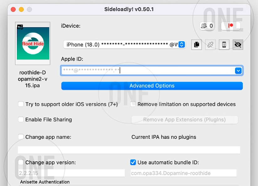 Sideloadly IPA Installer for iOS.