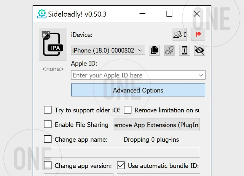 Sideloadly for Windows.