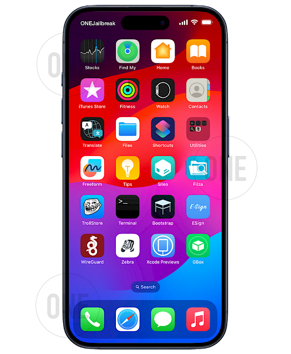 TrollStore app installed on iPhone.