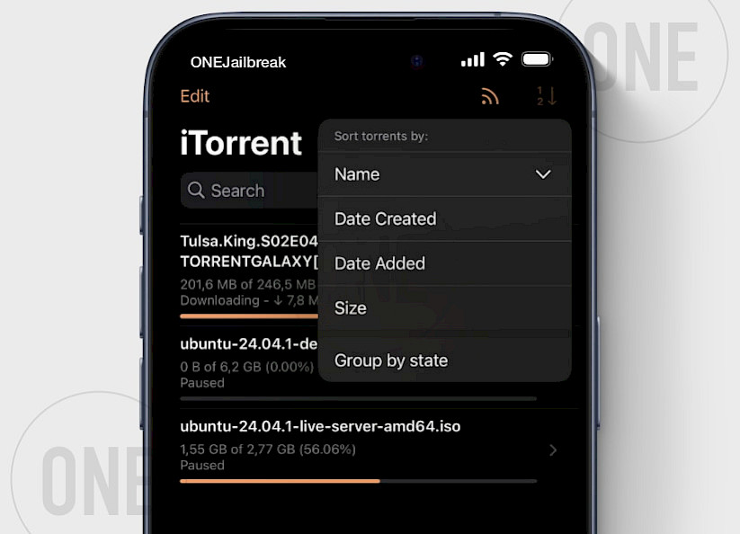 iTorrent app for iOS 17.