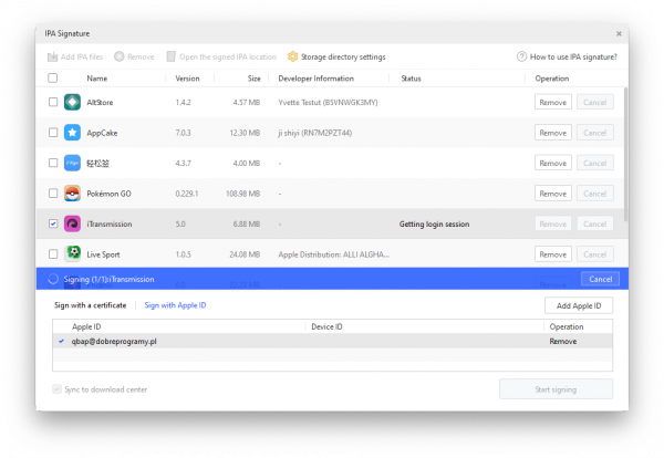 IPA Signature tool in 3uTools