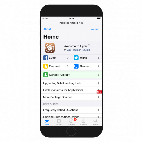 Cydia screenshot