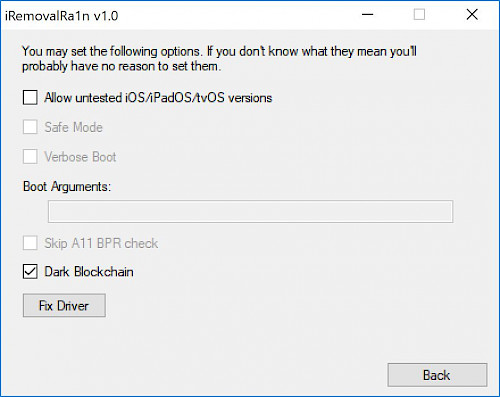 iRemovalRa1n jailbreak screenshot