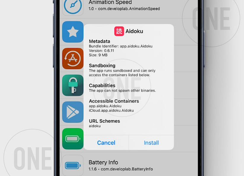 Installing Aidoku IPA on iPhone