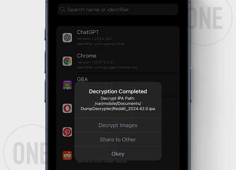 Decrypt IPA on iOS without a jailbreak.