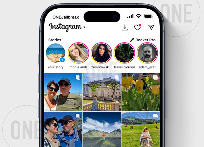 Instagram Rocket Tweak running on iOS 18.4