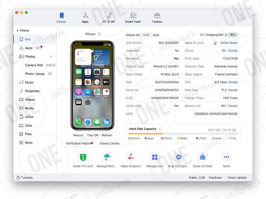 3uTools macOS.