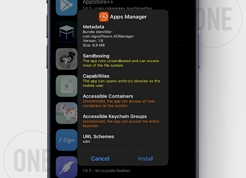 Apps Manager IPA for TrollStore.
