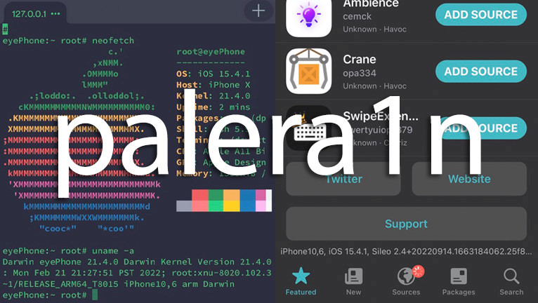 Promotion image of Palera1n Jailbreak article.