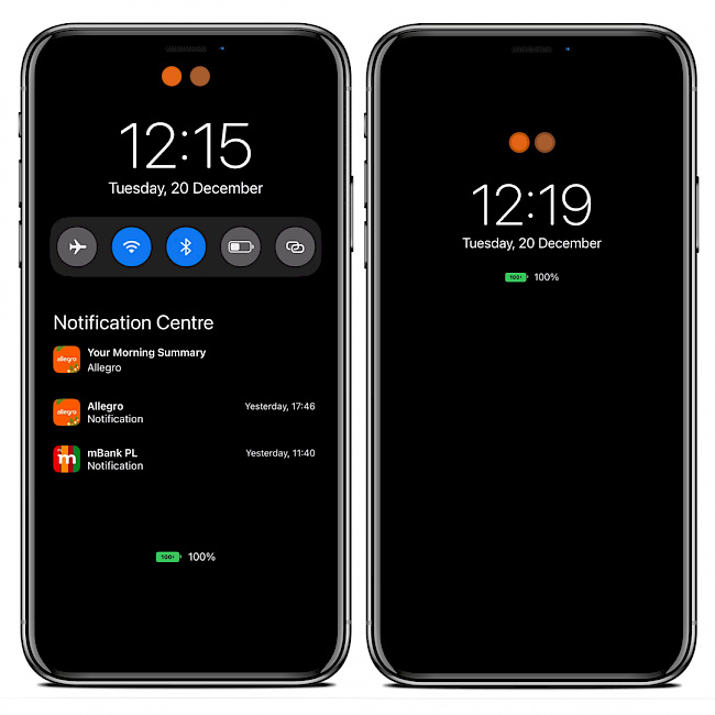 iPhone screens showing LastLook tweak running on iOS Lock Screen.