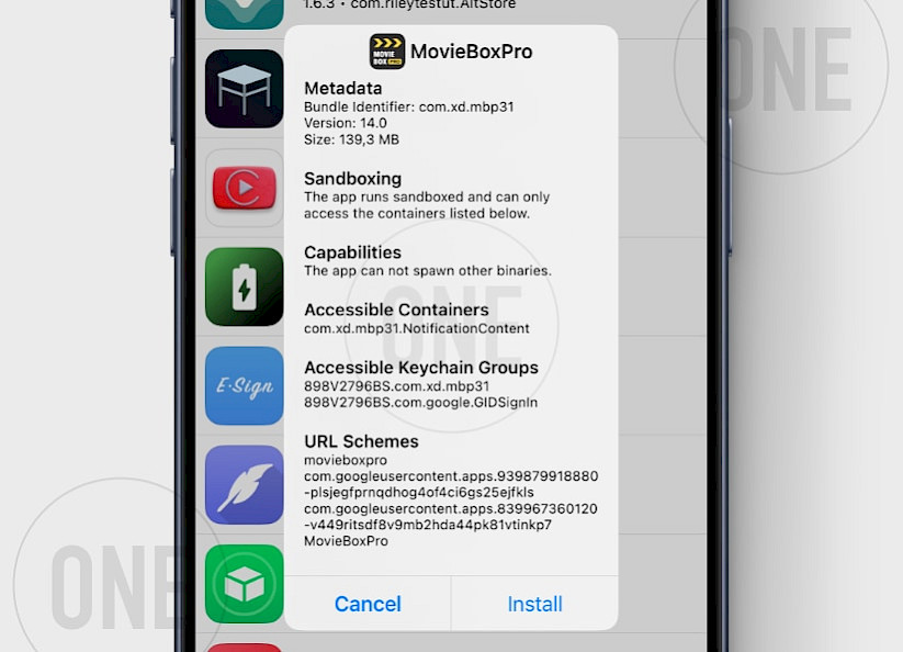 MovieBox Pro TrollStore installation.