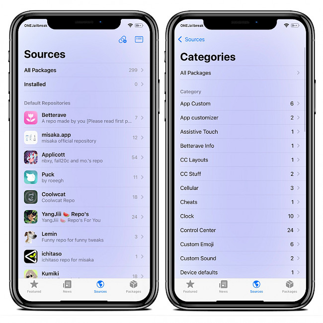 Misaka tweak manager for MacDirtyCow tweaks.