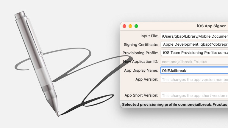 Promotion image of iOS App Signer article.