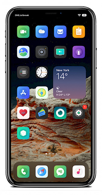 Screenshot of Bionic Theme for iOS.