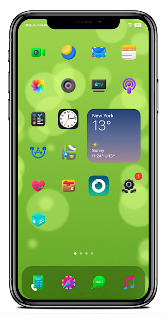 Screenshot of Muffin Glyphs Theme for Cowabunga.