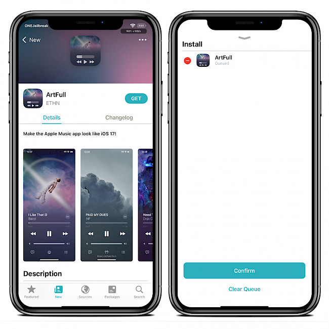 Sileo app showing ArtFull Repo.