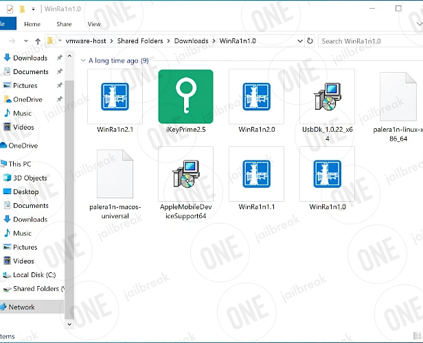 WinRa1n Installers Download Folder.