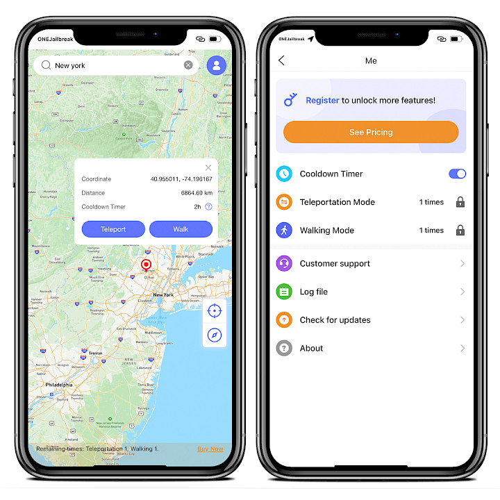 iToolab AnyGo for iOS screenshot.