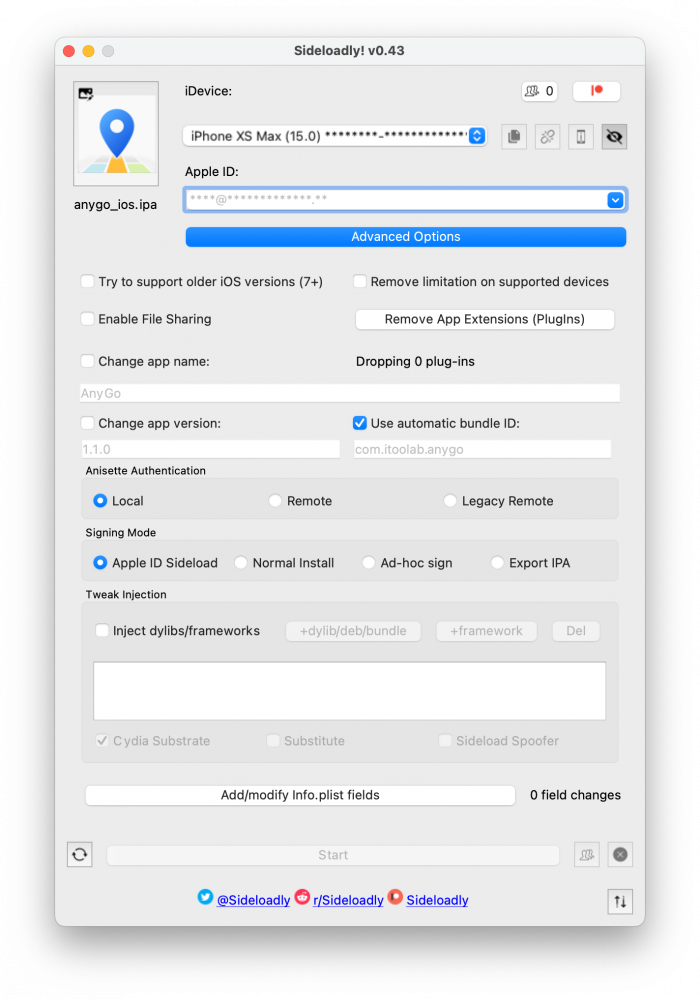 iToolab AnyGo IPA screenshot.