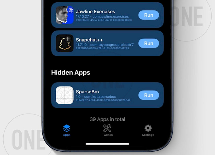 LiveContainer New App Interface