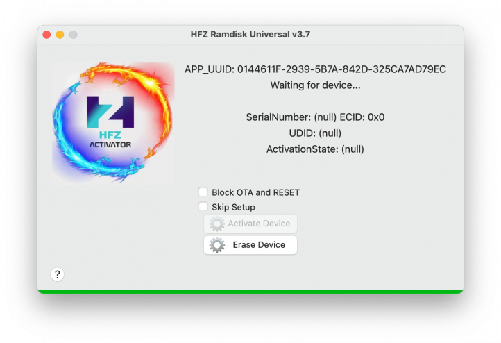 HFZ Activator Ramdisk screenshot.