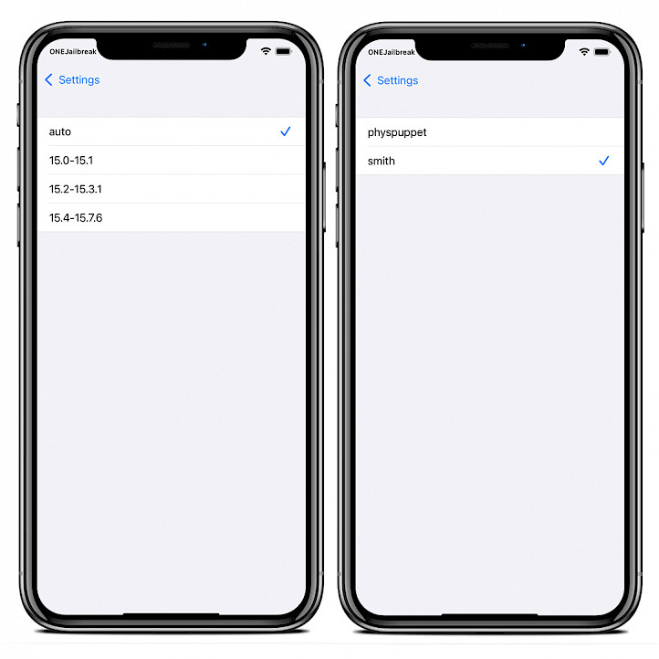 SimpleKFD advanced settings screenshot.