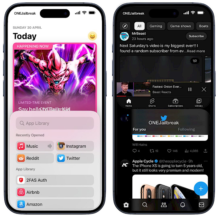 Screenshot of Dynamic Stage tweak on iOS 16.