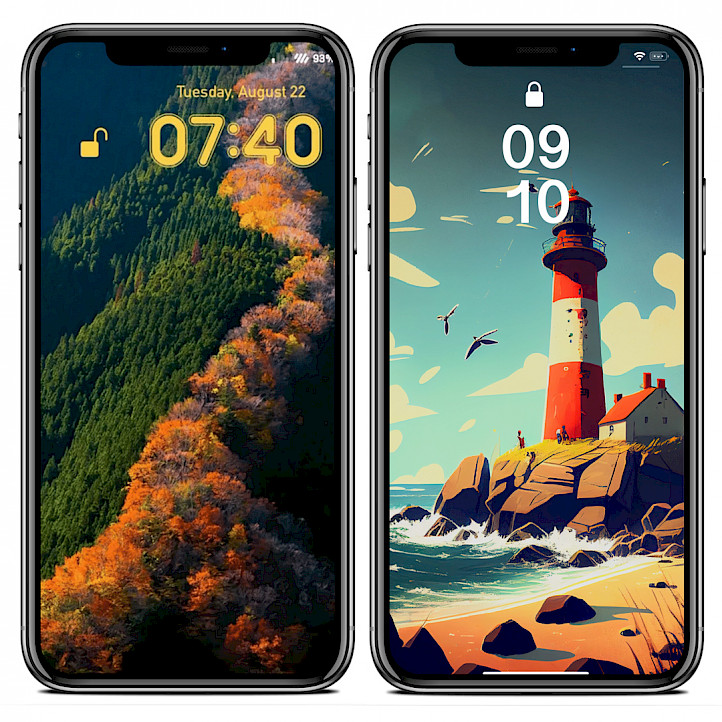 Souvenir tweak enabled on Lock Screen screenshot.