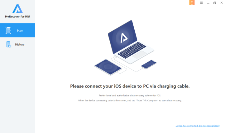 MyRecover for iOS screenshot.