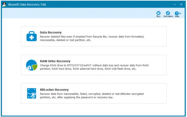 iBoysoft Data Recovery screenshot.