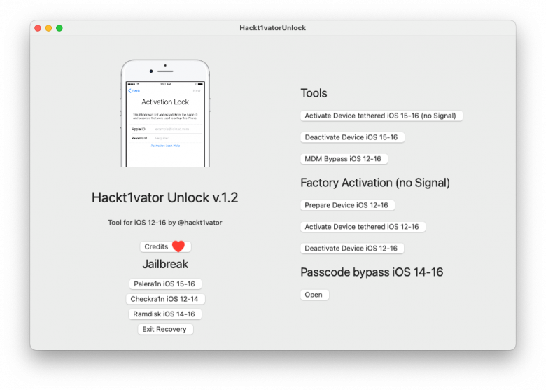 Hacktivator Unlock MDM Bypass.
