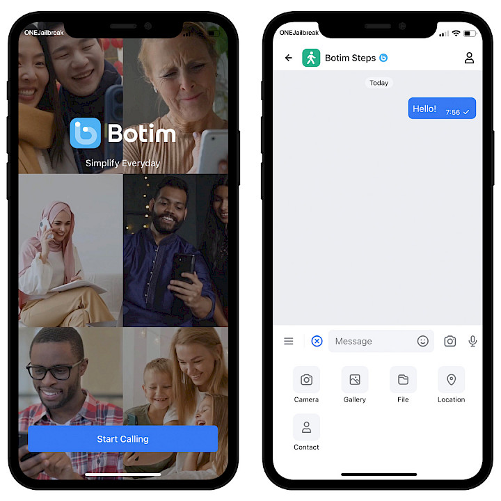 Botim Desktop for iOS screenshot.