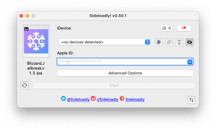 Sideloadly Blizzard for iOS 9.3.6.