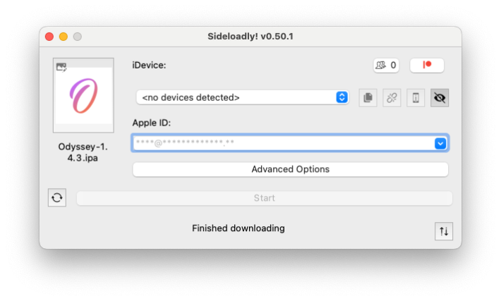 Sidelaodly Odyssey iOS 13.7 Jailbreak IPA.