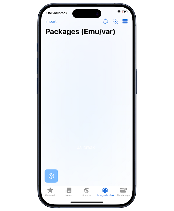 Misaka Packages Tab screenshot.