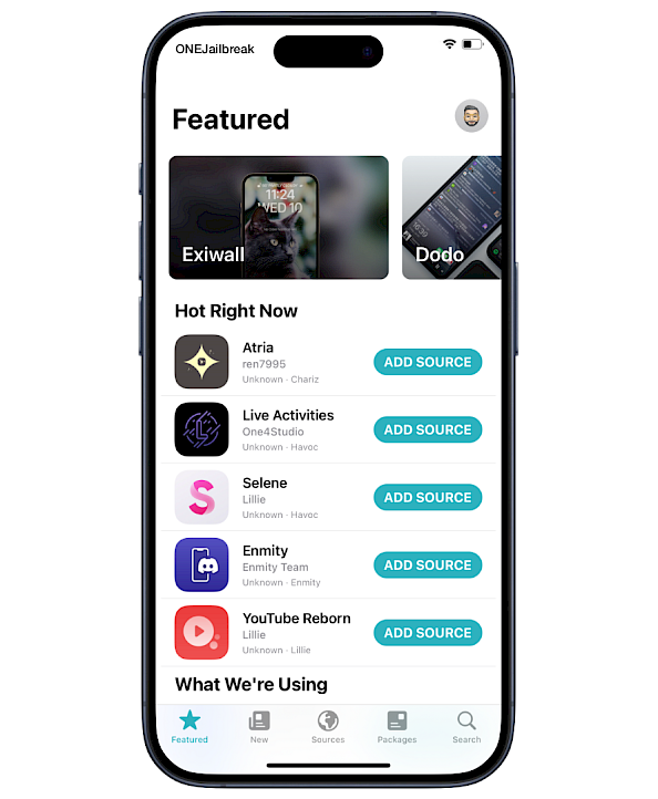 Sileo package manager for jailbreak screenshot.