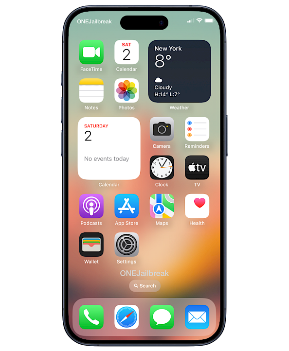 Settings app on Home Screen.