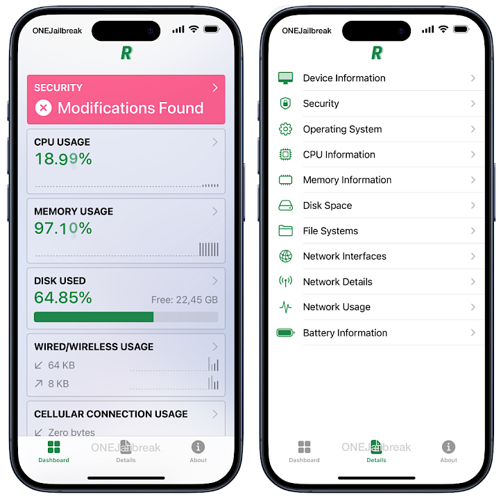 Reveil app for iOS screenshot.
