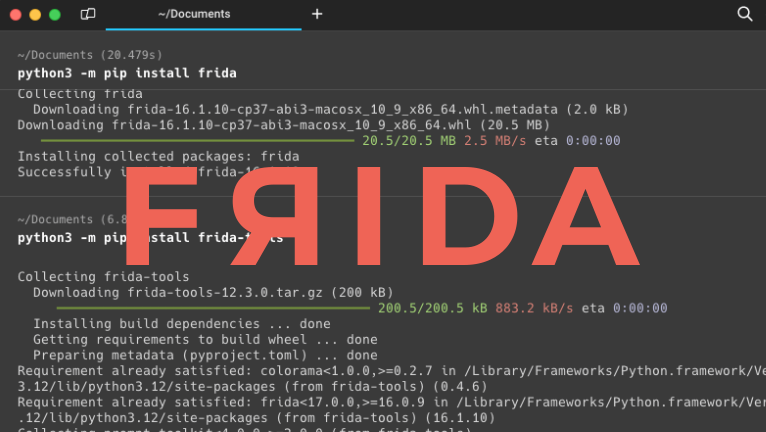 Promotion image of Frida for iOS article.