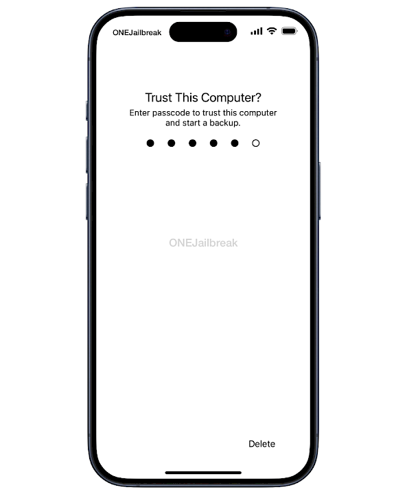 iOS Trust This Computer screenshot.