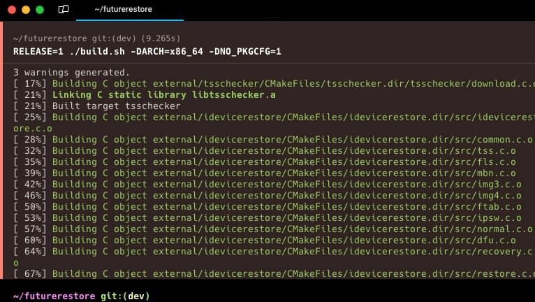 Promotion image of Compile futurerestore dev branch article.
