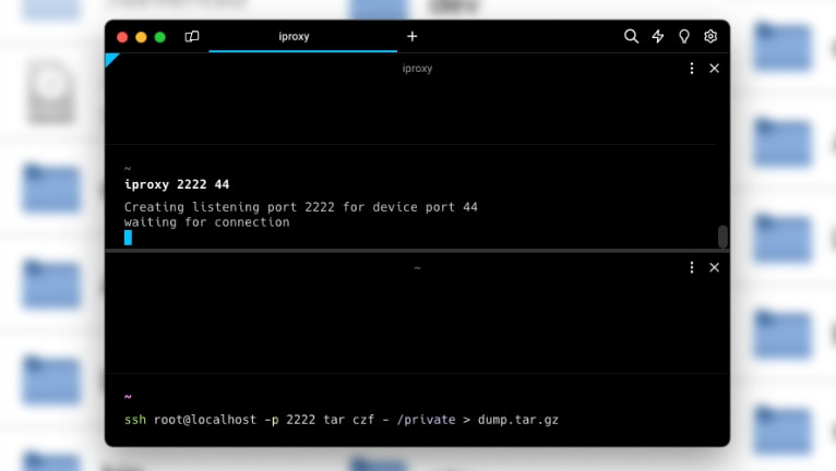 Promotion image of Dumping iOS filesystem article.
