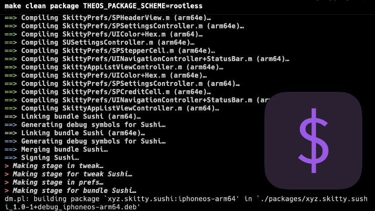 Promotion image of How to compile theos tweak article.