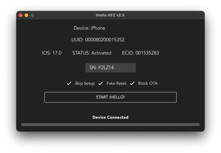 iHello HFZ Screenshot.