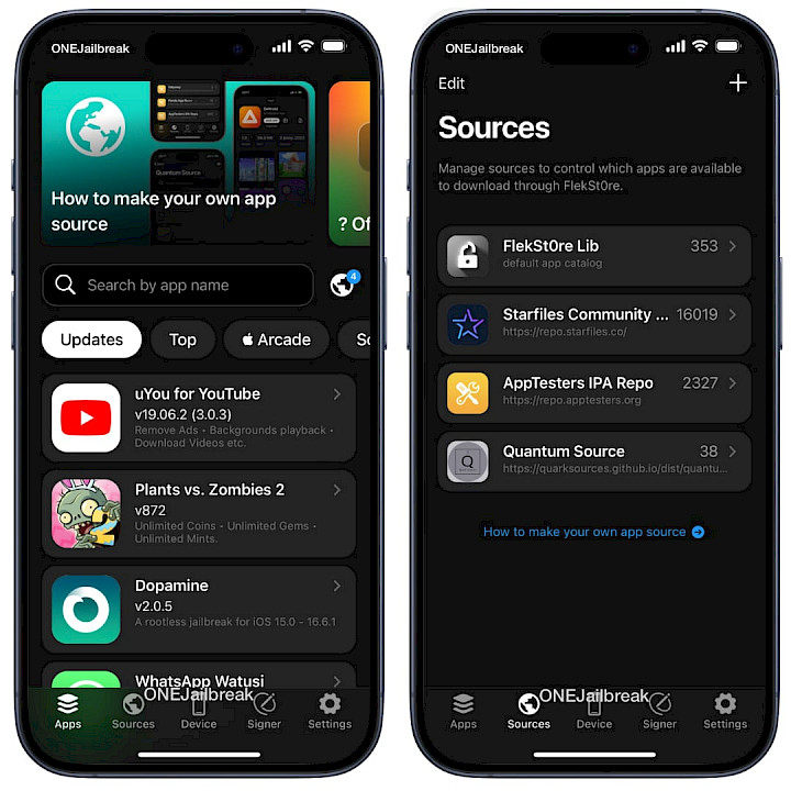 Screenshot of FlekStore.