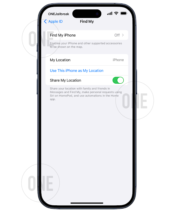 Turn off Find My iPhone on iOS 17.