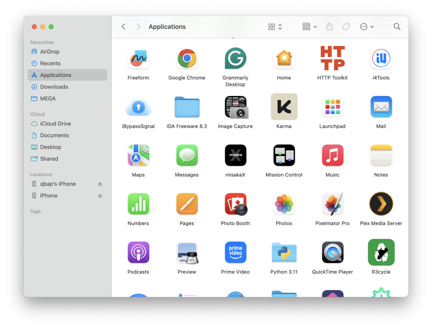 Install misakaX for macOS.