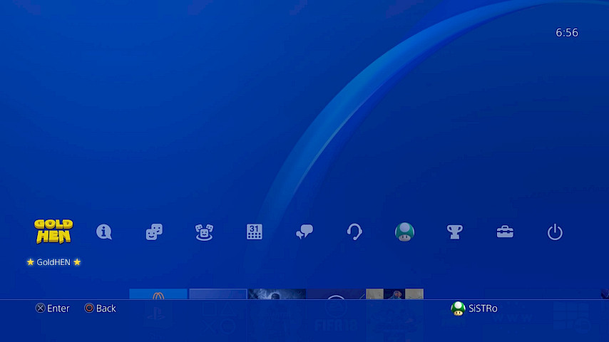 GoldHEN installed on PS4 FW 11.00.