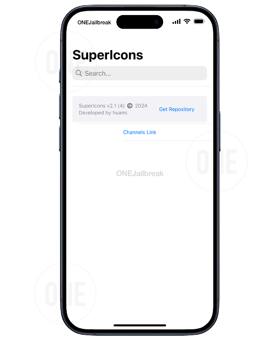 SuperIcons app screenshot.