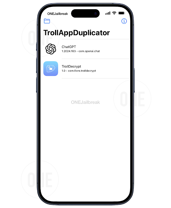 TrollAppDuplicator Screenshot.